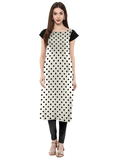 polka dots straight kurta - 17265865 - Very Small Image - 1