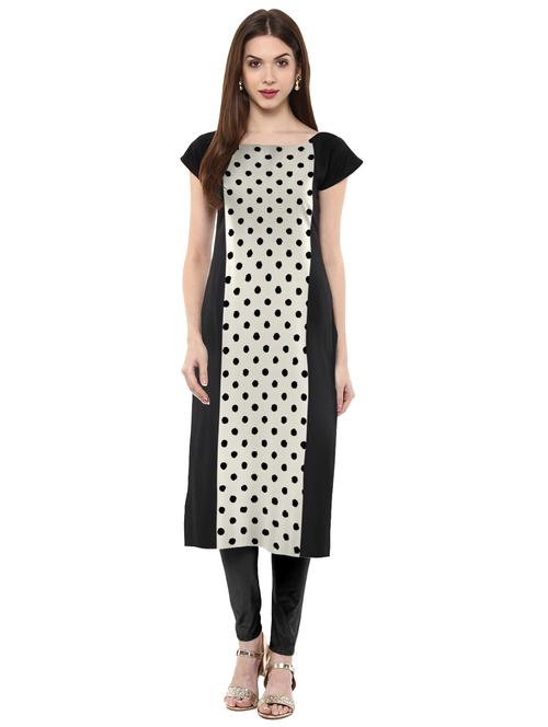 polka dots straight kurta - 17265889 - Very Small Image - 1