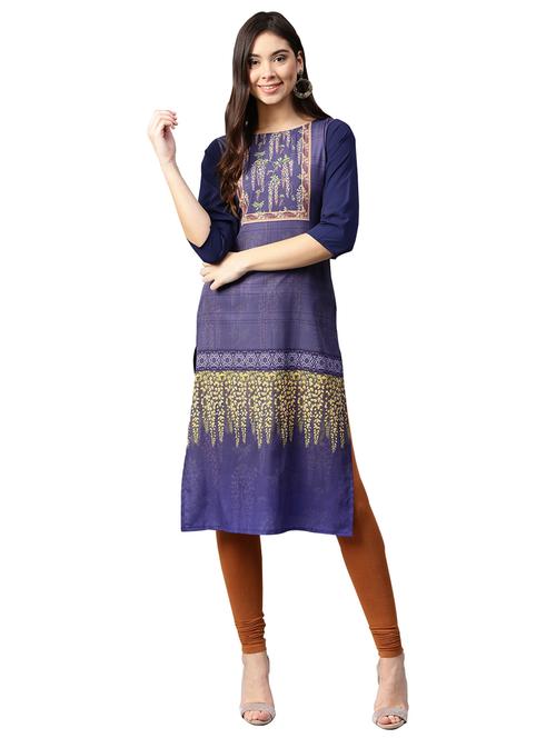 digital printed straight kurta - 17265985 - Very Small Image - 1