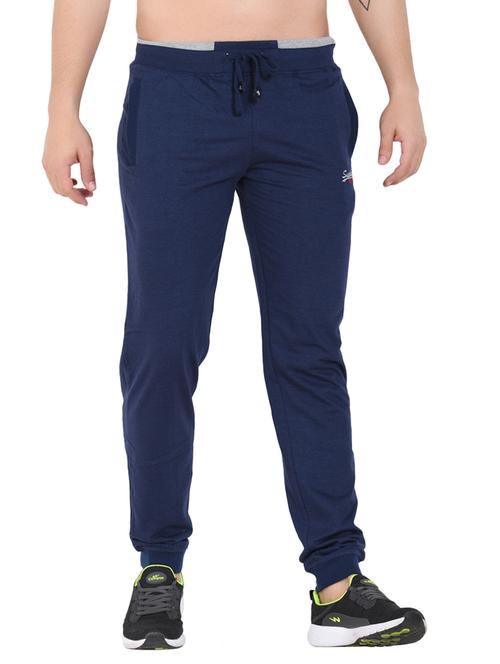navy blue solid jogger - 17266038 - Very Small Image - 1