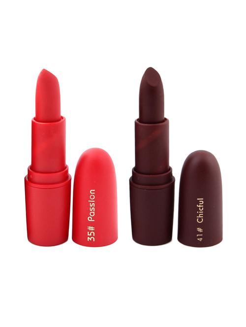 miss rose moisturizing  waterproof long lasting bullet lipstick smudge proof  pack of 2 [35-41] - 17266594 - Very Small Image - 1
