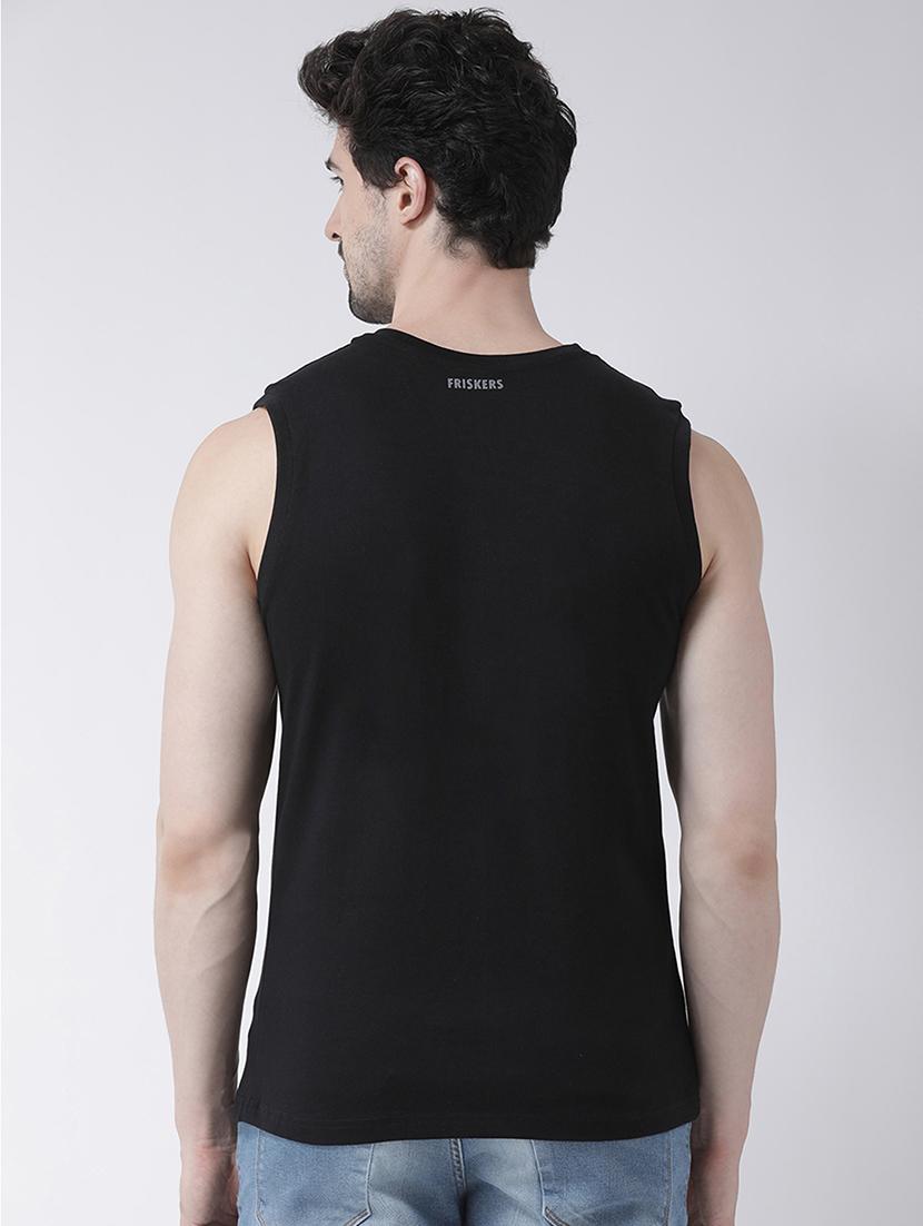 black chest print t-shirt - 17267471 - Zoom Image - 2