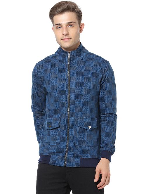 blue checkered casual jacket - 17267585 - Very Small Image - 1