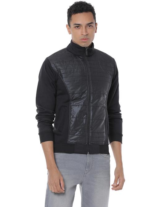 black solid quilted jacket - 17267592 - Very Small Image - 1