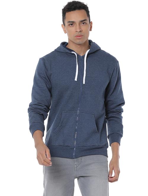 blue solid casual jacket - 17267657 - Very Small Image - 1