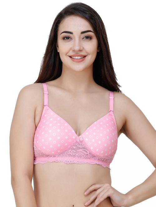 pink nylon tshirt bra - 17268097 - Very Small Image - 1