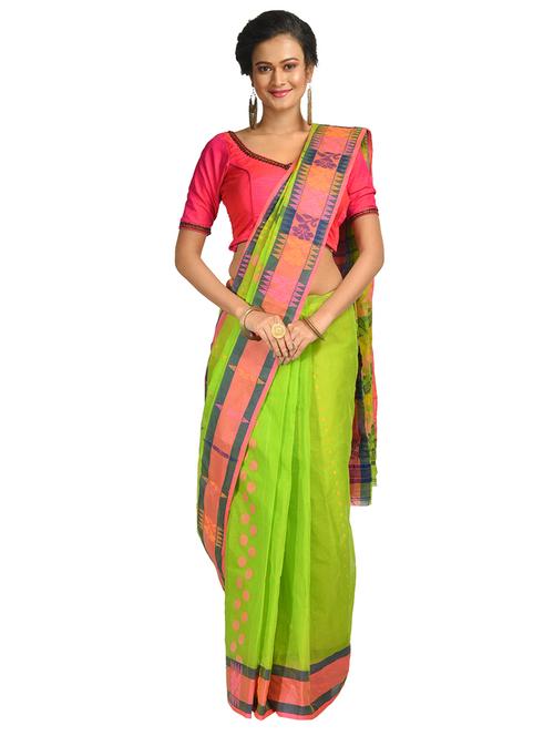 women's self design sea green colored saree - 17268462 - Very Small Image - 1