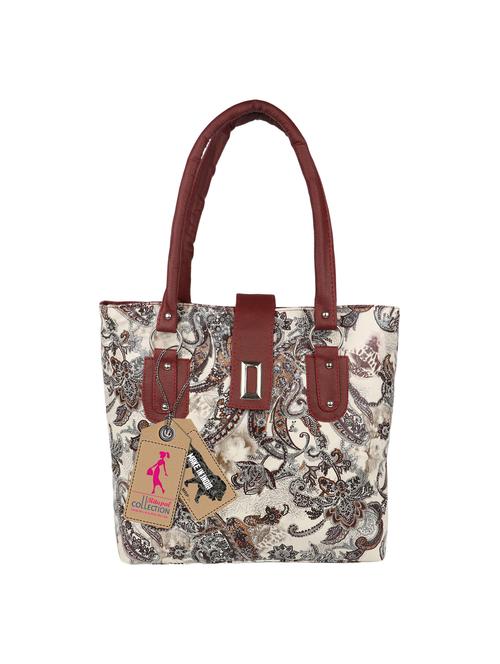 multi colored leatherette (pu) ethnic tote - 17270206 - Very Small Image - 1