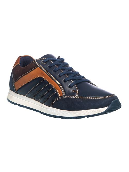 navy lace up sneakers - 17270496 - Very Small Image - 1