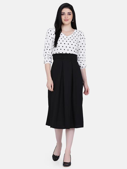 polka dot pleated fit & flare dress - 17272441 - Very Small Image - 1