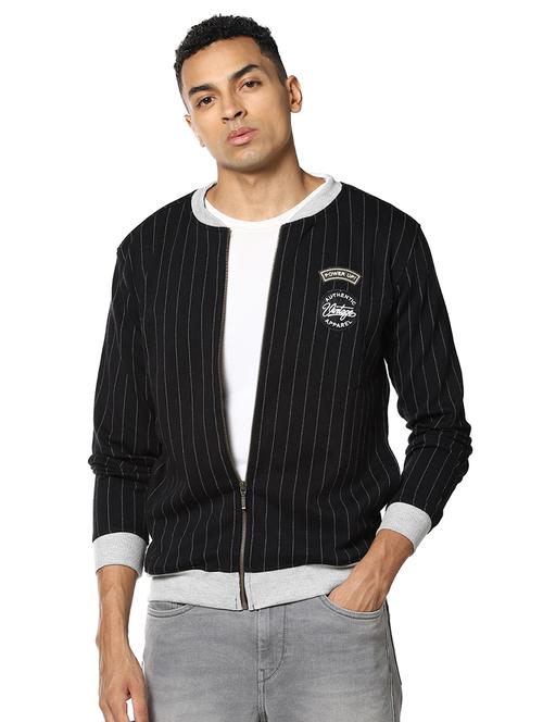 black striped casual jacket - 17274693 - Very Small Image - 1