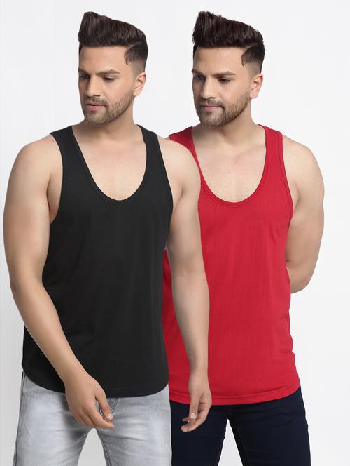 set of 2 solid vest - 17275097 - Very Small Image - 1