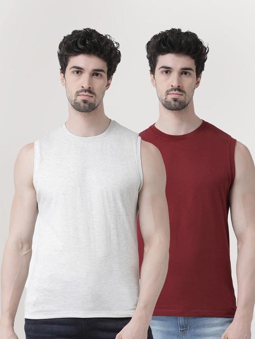 men pack of 2 solid t-shirts - 17275117 - Very Small Image - 1