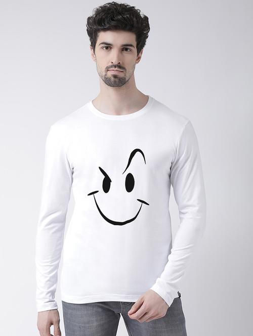 white chest print t-shirt - 17275185 - Very Small Image - 1