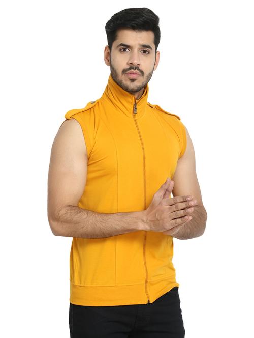 yellow solid collared t-shirt - 17277928 - Very Small Image - 1