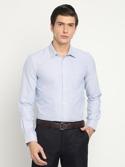 blue striped formal shirt - 17278047 - Very Small Image - 1
