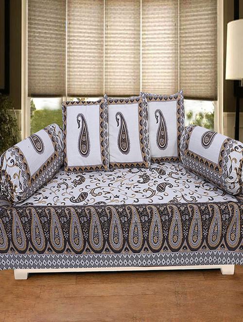  cotton jaipuri print traditional diwan set - 17279690 - Very Small Image - 1