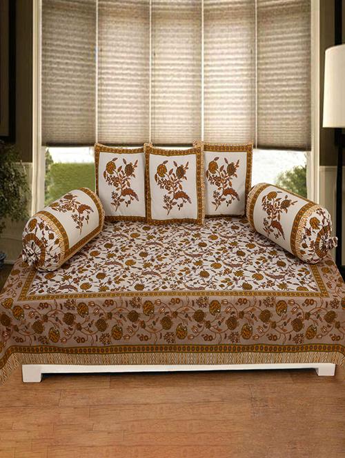  cotton jaipuri print traditional diwan set - 17279705 - Very Small Image - 1