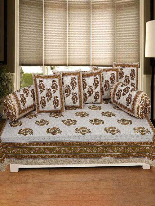  cotton jaipuri print traditional diwan set - 17279713 - Very Small Image - 1