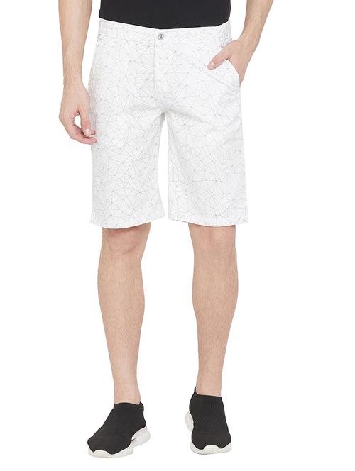 white printed bermuda shorts - 17279984 - Very Small Image - 1