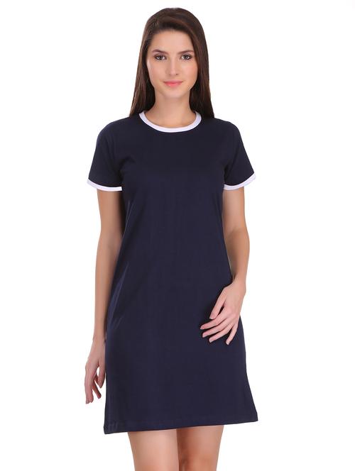 contrast detail t-shirt dress  - 17281022 - Very Small Image - 1