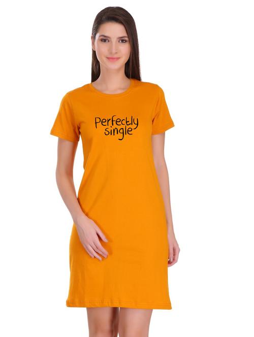crew neck quirky t-shirt dress - 17281216 - Very Small Image - 1