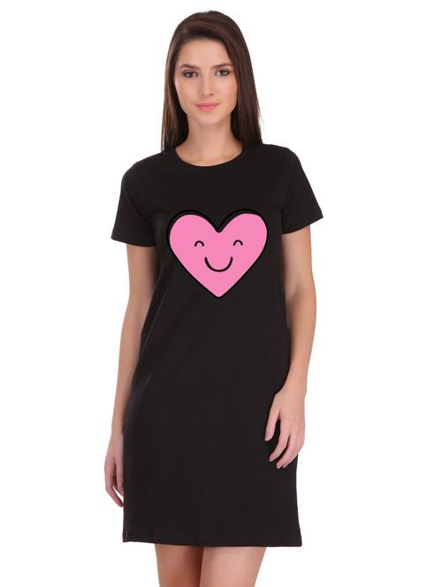 crew neck quirky t-shirt dress - 17281252 - Very Small Image - 1