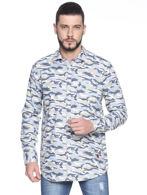 mens camouflage casual shirt - 17281854 - Very Small Image - 1
