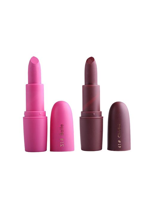 miss rose pack of 2 matte lipsticks(shade#31,41) - 17282472 - Very Small Image - 1
