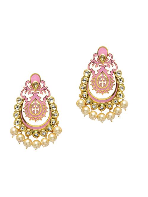 pink copper chandellier earring - 17283821 - Very Small Image - 1