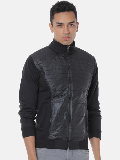 black solid quilted jacket - 17284235 - Very Small Image - 1