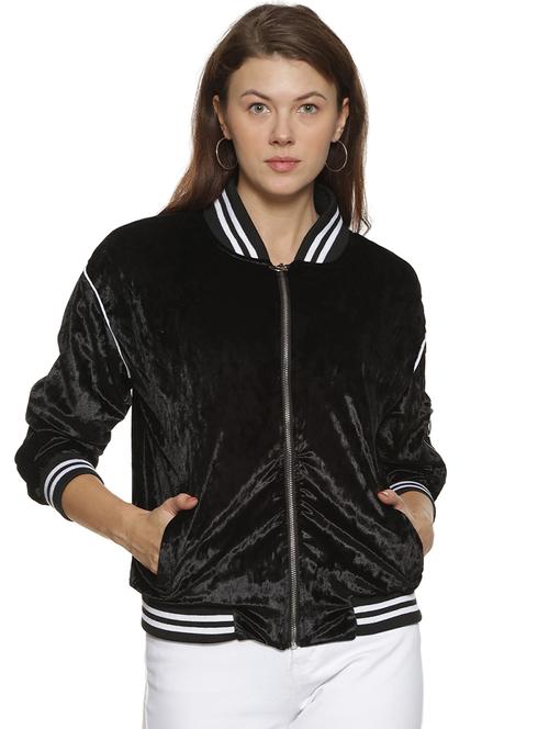 women's zip up varsity jacket - 17284504 - Very Small Image - 1