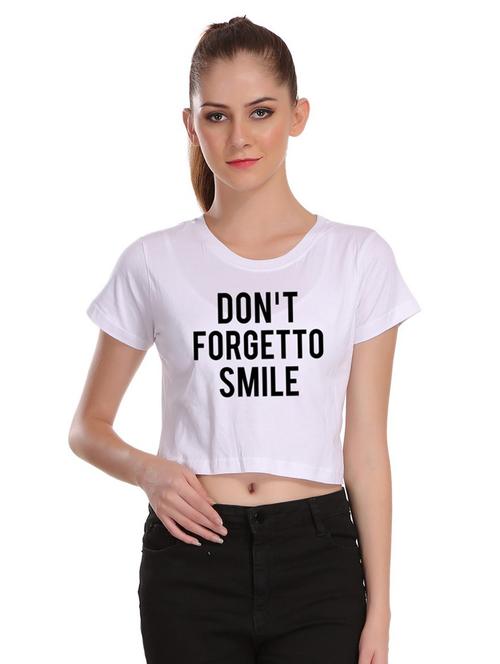 quirky text crop tee  - 17285789 - Very Small Image - 1