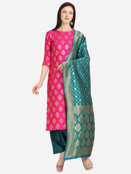  straight pant unstitched suit - 17285840 - Very Small Image - 1