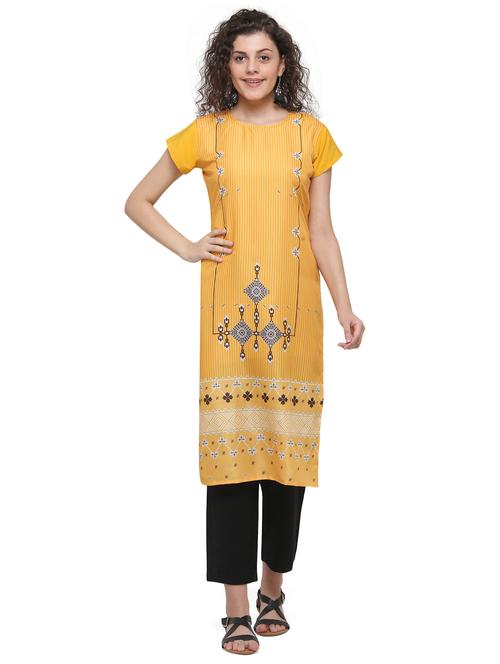digital print straight kurta - 17287244 - Very Small Image - 1
