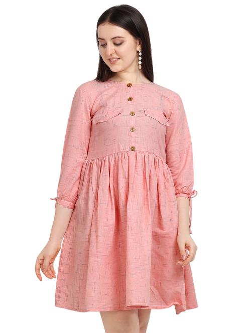 pink cotton dress - 17287249 - Very Small Image - 1