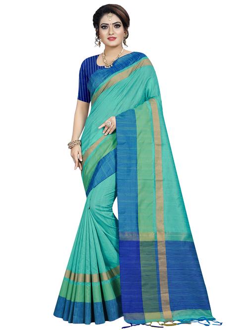 bordered bhagalpuri saree with blouse - 17287912 - Very Small Image - 1