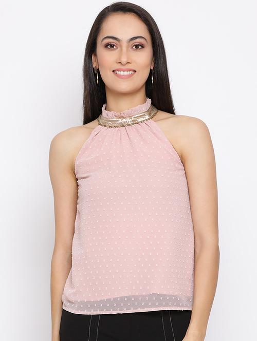 embellished halter neck top  - 17288320 - Very Small Image - 1