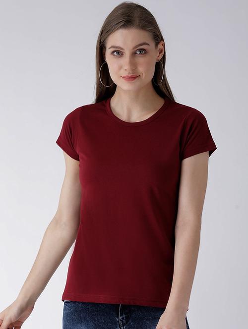 round neck solid tee  - 17288960 - Very Small Image - 1