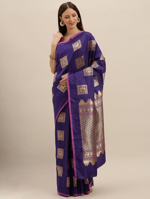 self design kanjivaram saree - 17290128 - Very Small Image - 1