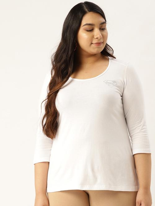 women's plain round neck t-shirt - 17291053 - Very Small Image - 1
