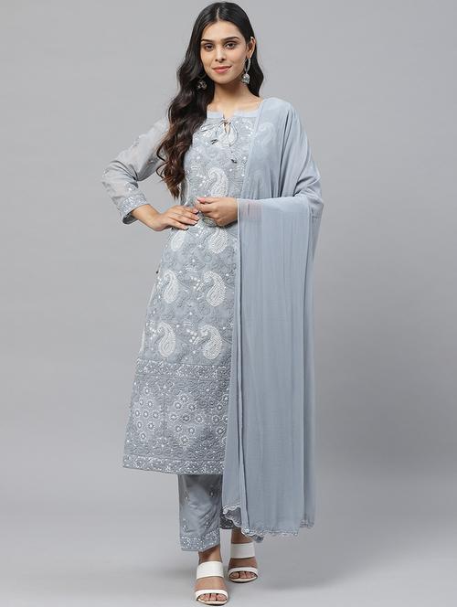 chikanakri unstitched suit - 17291102 - Very Small Image - 1