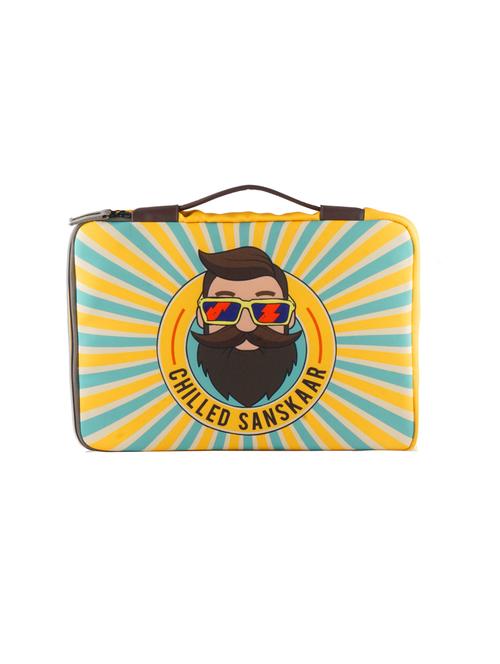 yellow leatherette  pouch - 17291109 - Very Small Image - 1