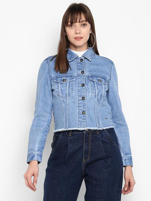 button up denim jacket  - 17291134 - Very Small Image - 1