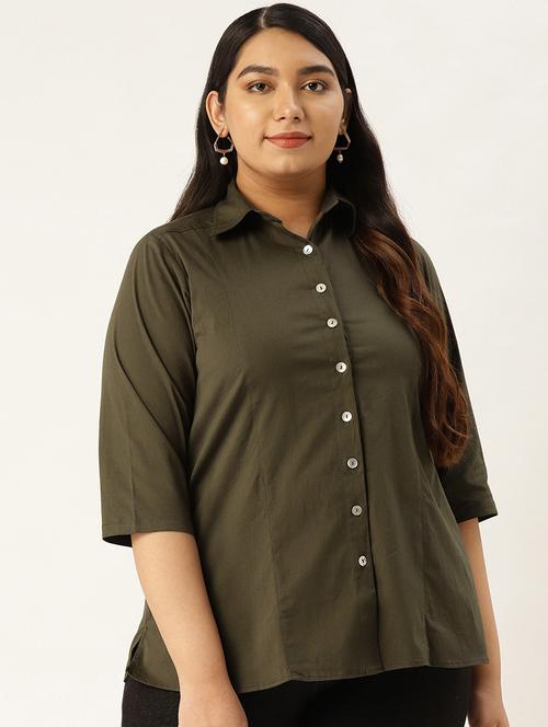 solid plus shirt  - 17291164 - Very Small Image - 1