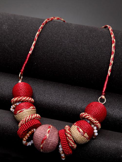 red brass short necklace - 17293152 - Very Small Image - 1