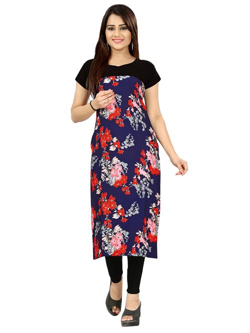 floral straight kurta - 17295581 - Very Small Image - 1