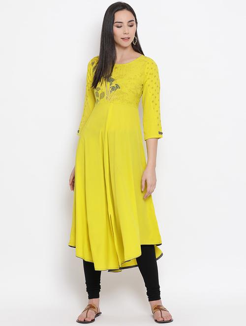 printed a-line kurta - 17295904 - Very Small Image - 1