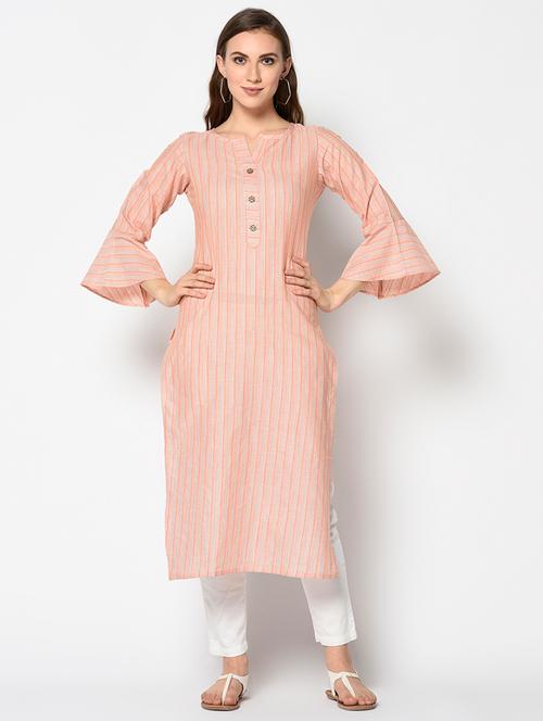striped straight kurta - 17297180 - Very Small Image - 1