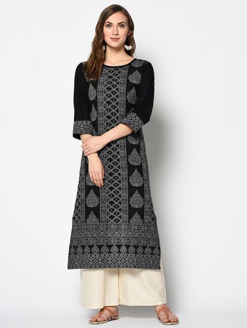 floral straight kurta - 17297183 - Very Small Image - 1
